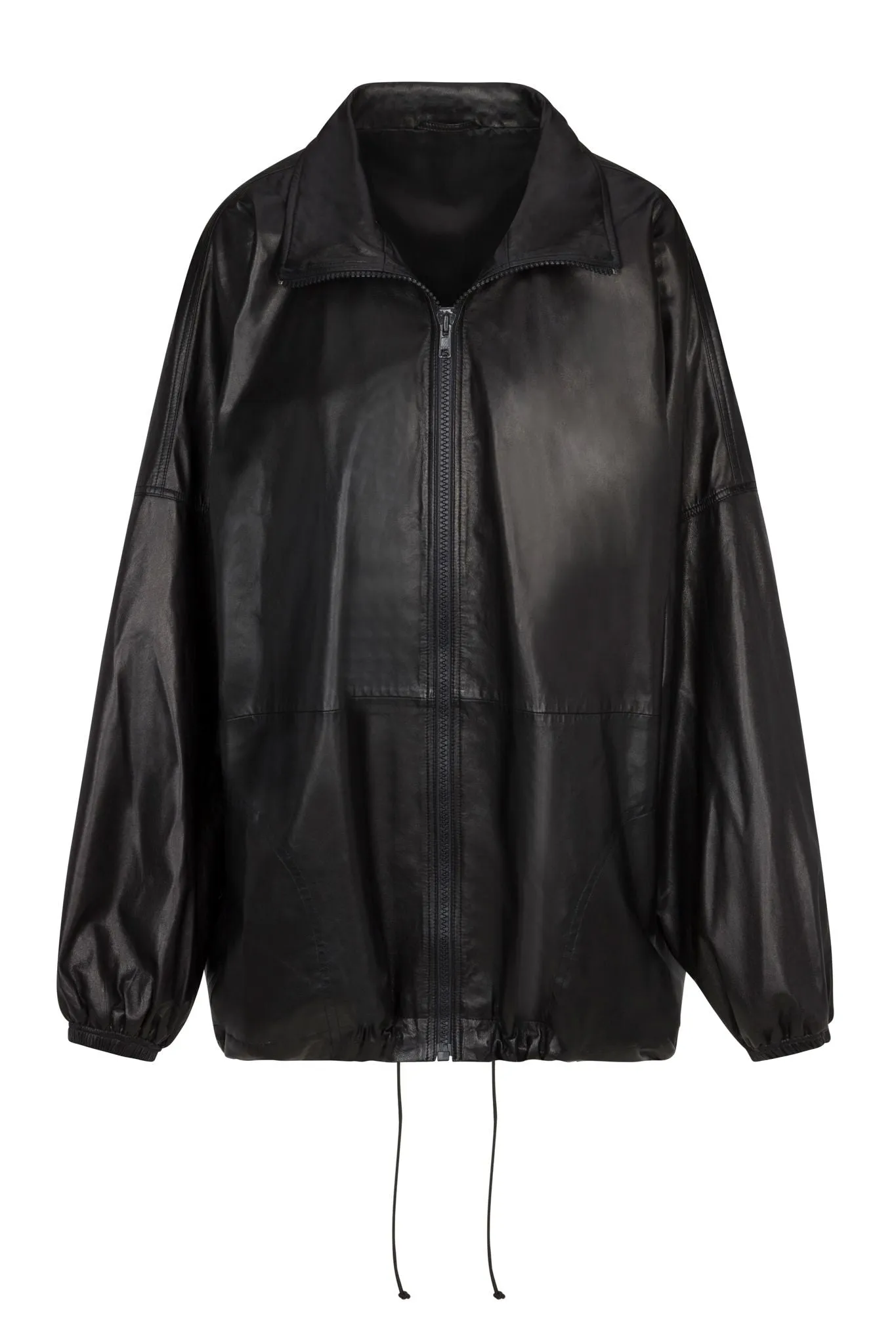 Black Leather Anorak Jacket sold by SPRWMN product image thumbnail 2