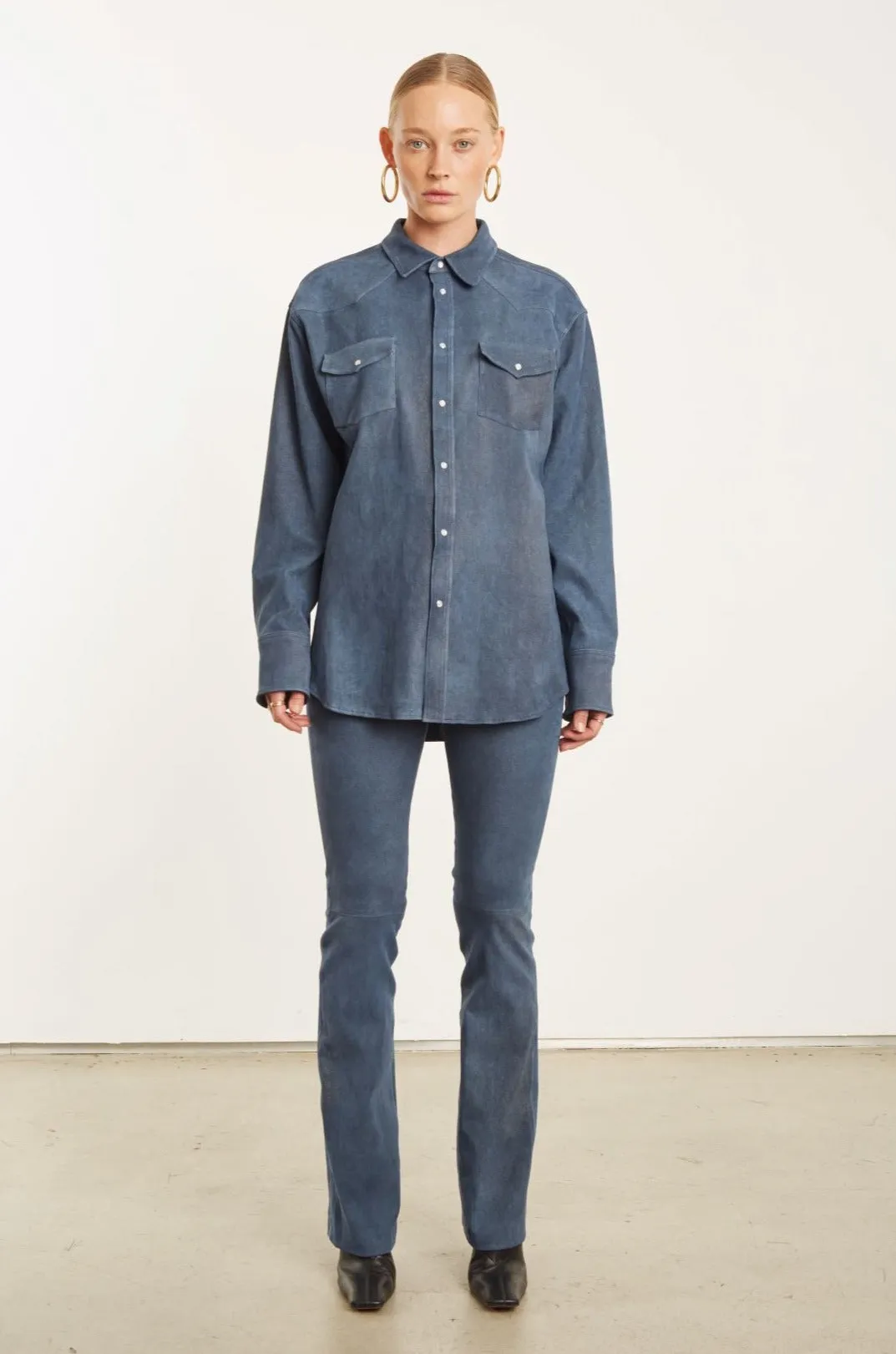Suede Western Button Down sold by SPRWMN product image thumbnail 2