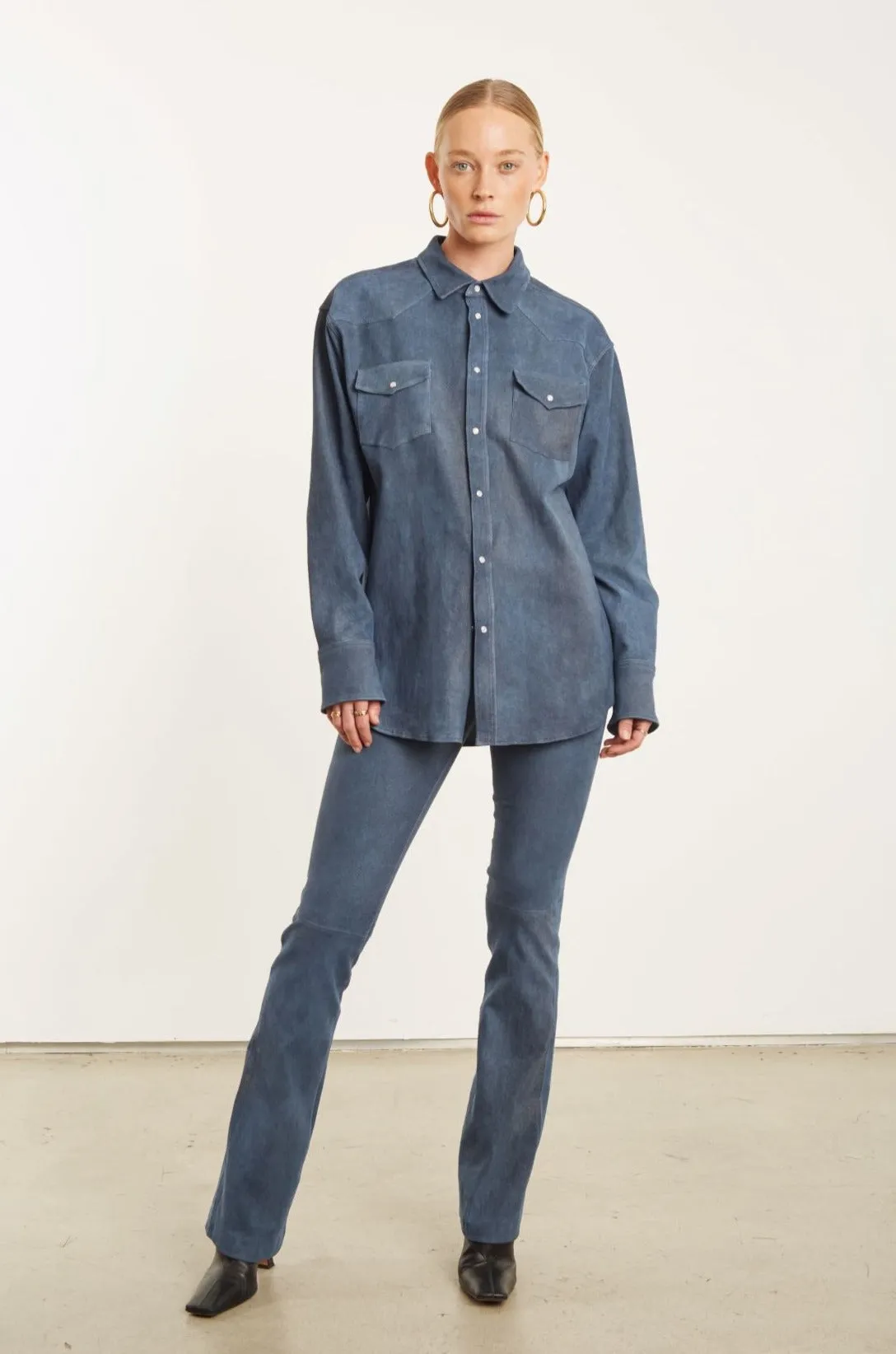 Suede Western Button Down sold by SPRWMN product image thumbnail 5