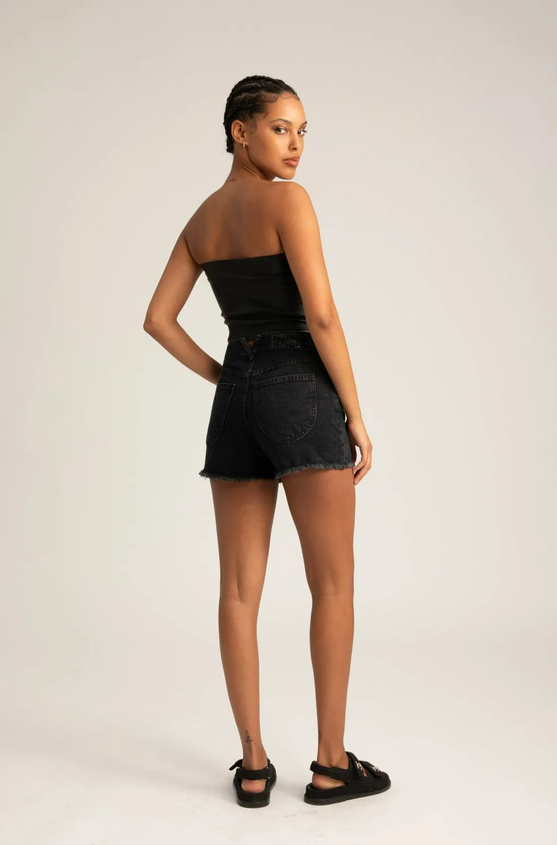 Denim Cut Off Shorts sold by SPRWMN product image thumbnail 5