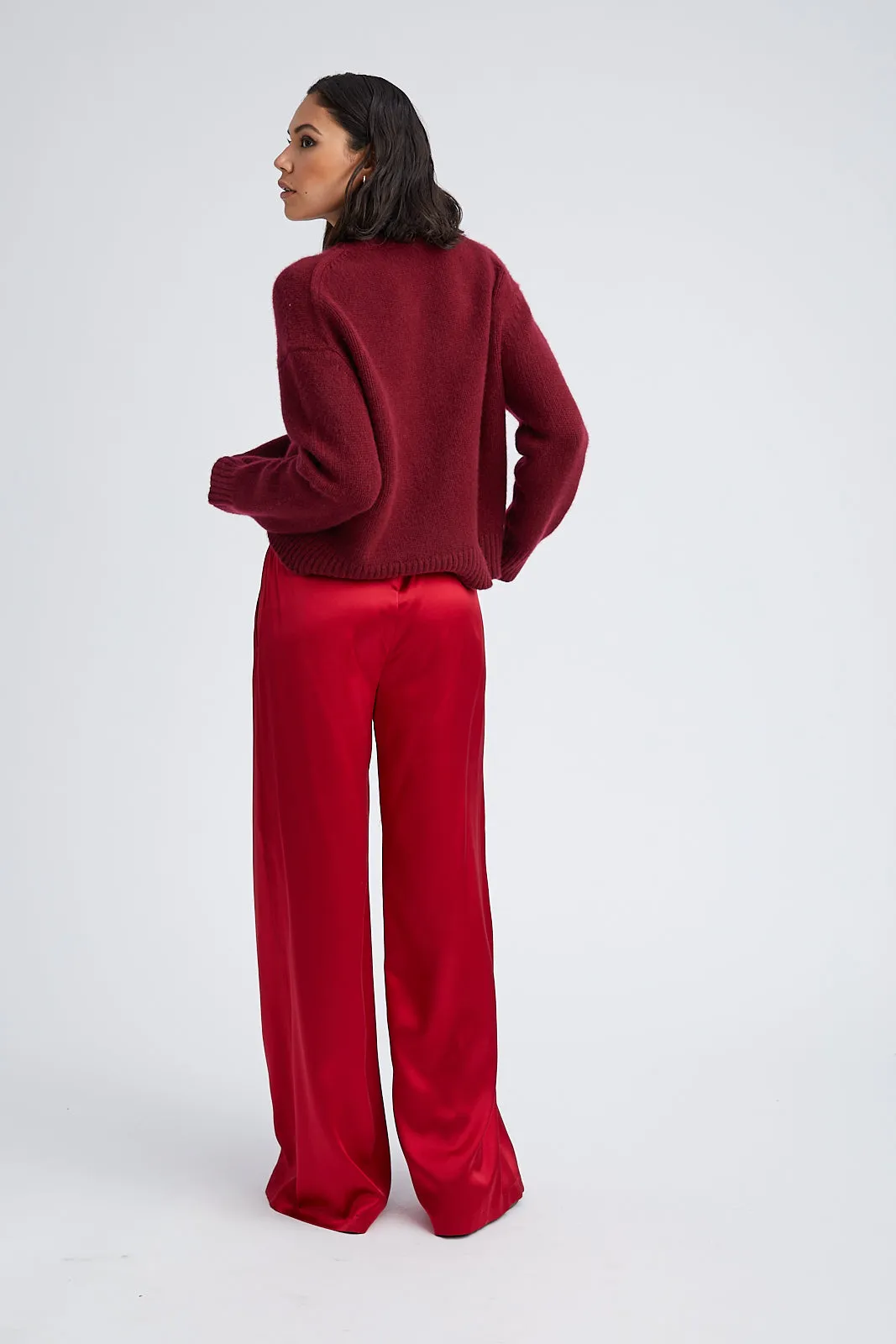 Scarlet Silk Wide Leg Pintuck Pants sold by SPRWMN product image thumbnail 5