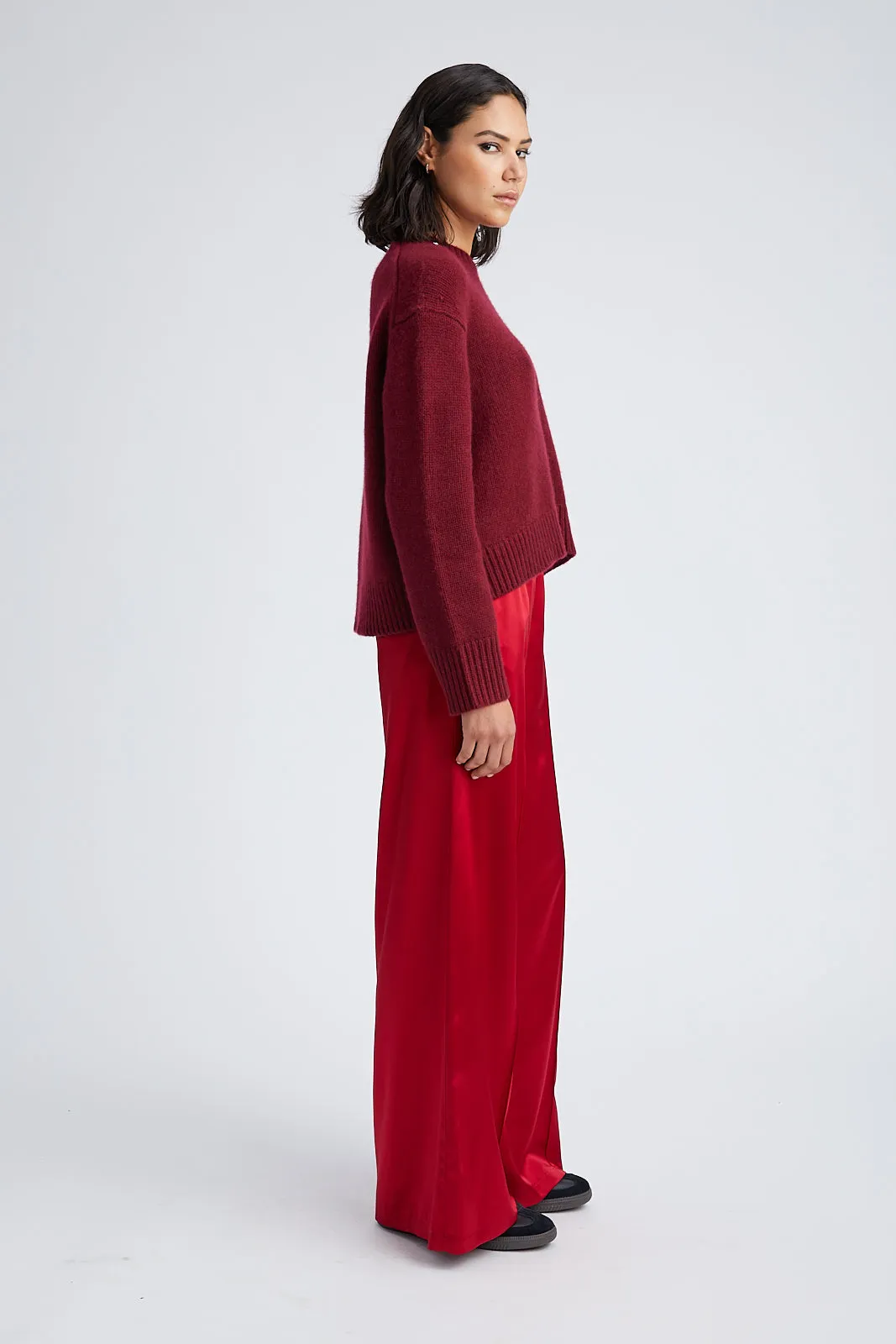 Scarlet Silk Wide Leg Pintuck Pants sold by SPRWMN product image thumbnail 4