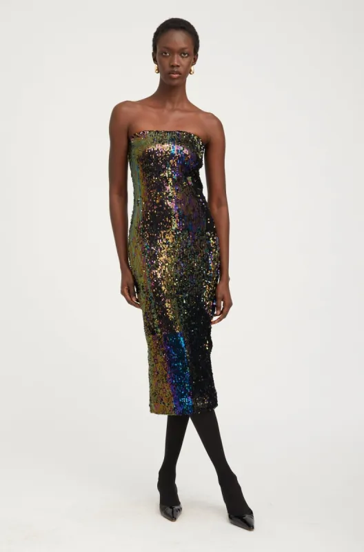 Multi Color Sequin Tube Dress sold by SPRWMN