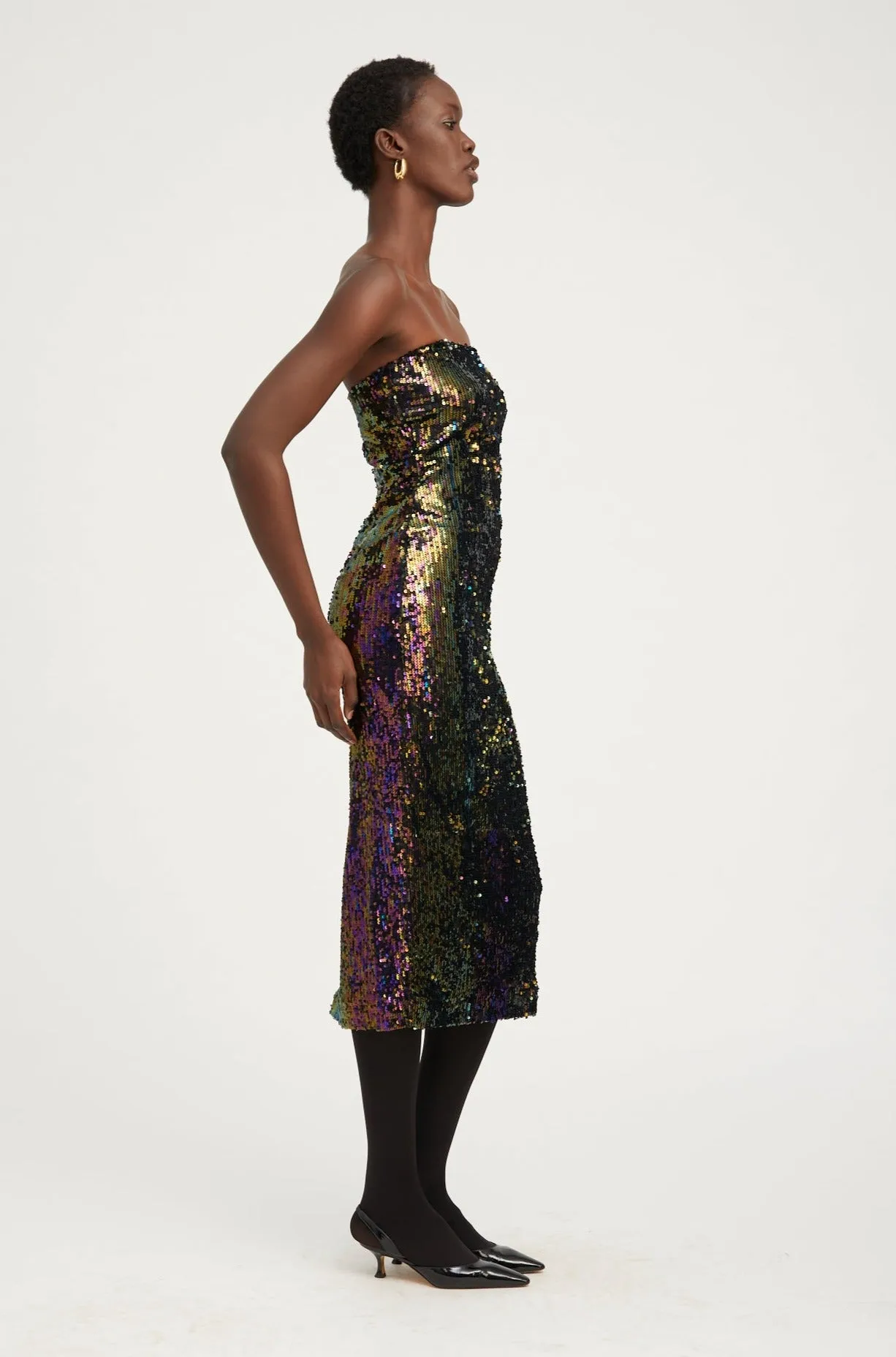 Multi Color Sequin Tube Dress sold by SPRWMN product image thumbnail 4