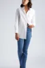 White Slim Fit Button Down With Pocket sold by SPRWMN