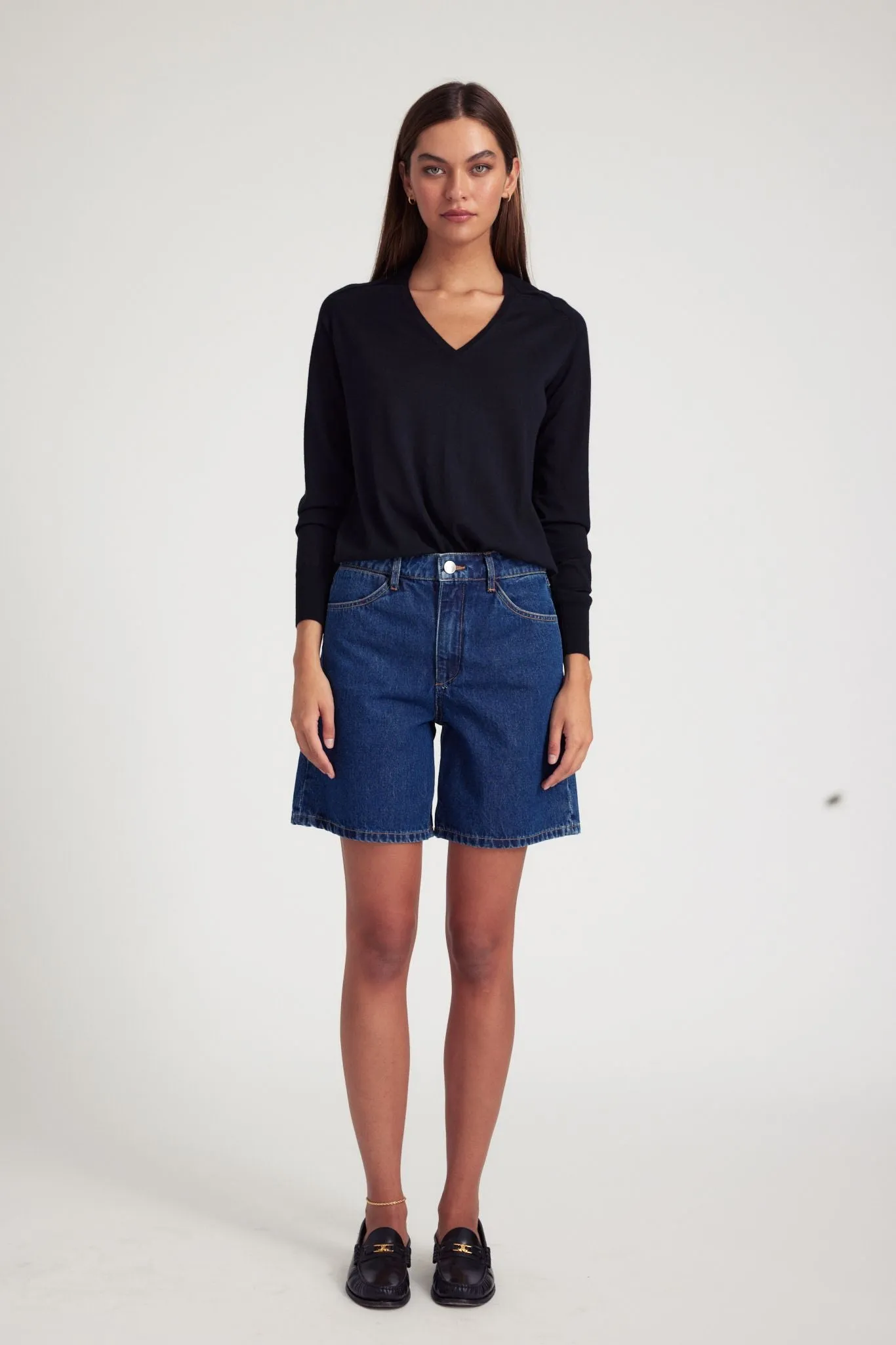A-Line Denim Shorts sold by SPRWMN product image thumbnail 2