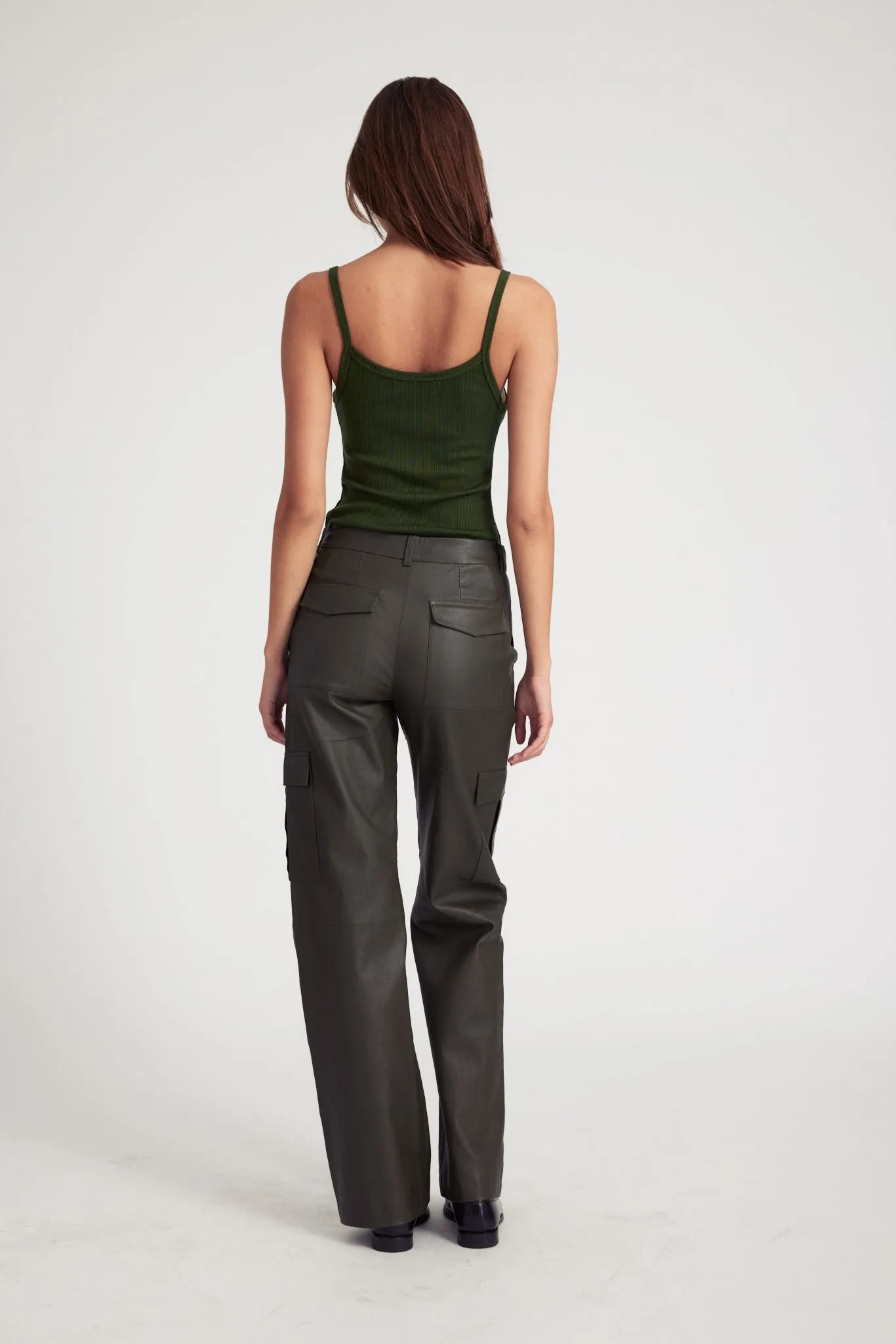 Cactus Leather Cargo Trousers sold by SPRWMN product image thumbnail 5