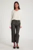 Cactus Leather Cropped Trousers sold by SPRWMN