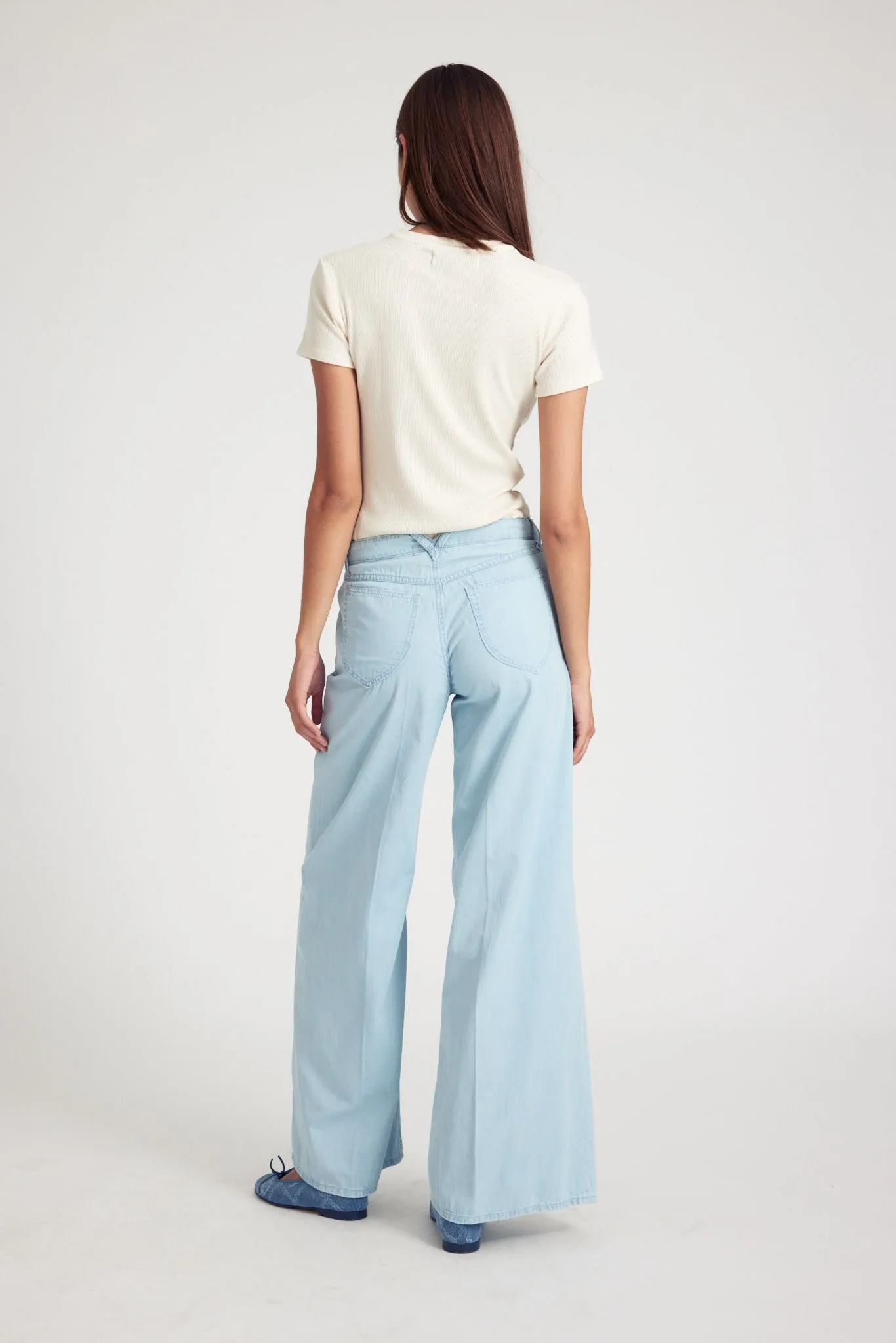 Chambray Wide Leg Pants sold by SPRWMN product image thumbnail 3