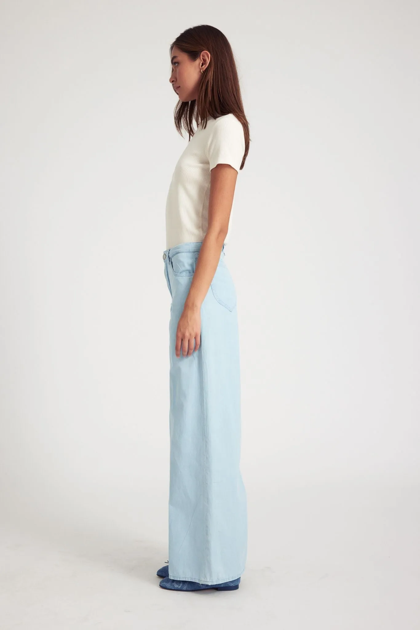 Chambray Wide Leg Pants sold by SPRWMN product image thumbnail 2