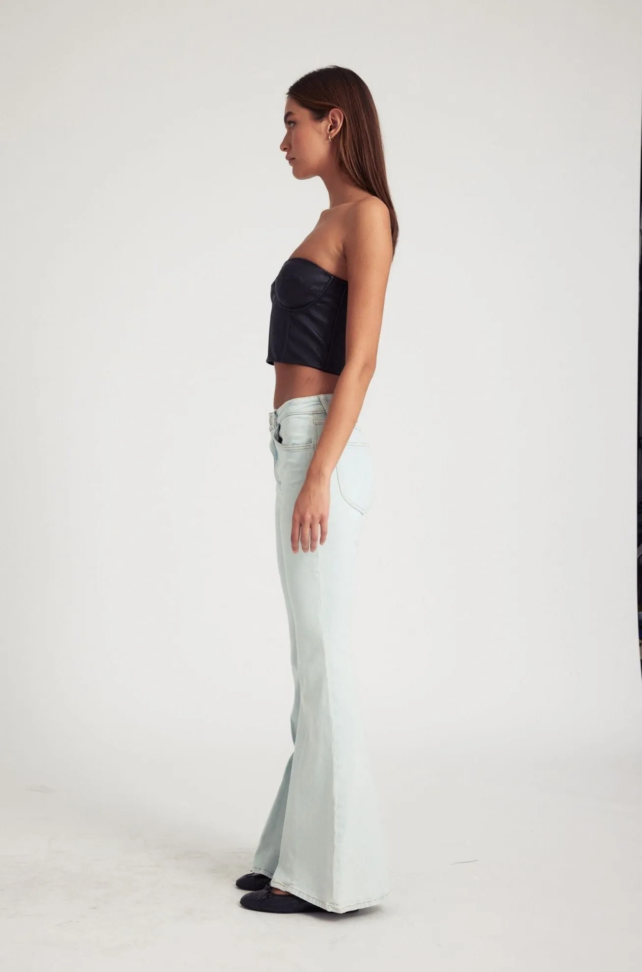 Black Leather Corset sold by SPRWMN product image thumbnail 4