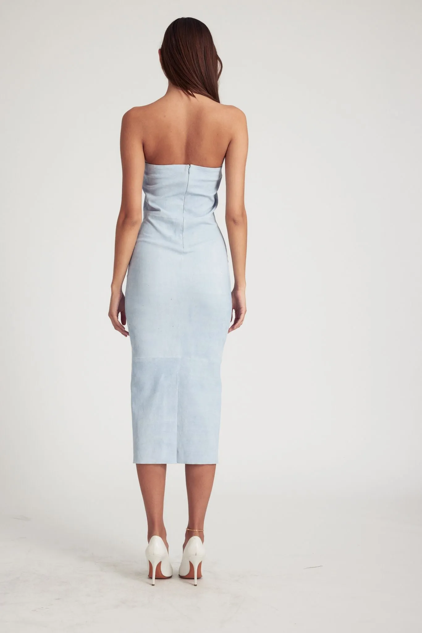 Sky Suede Tube Dress sold by SPRWMN product image thumbnail 5