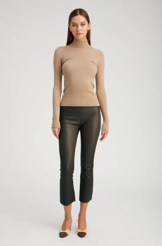 Cactus Leather Crop Flare sold by SPRWMN