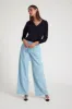 Light Blue Chambray Pleated Trousers sold by SPRWMN
