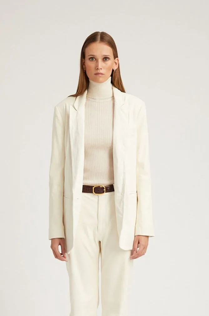 Off White Suede Blazer sold by SPRWMN