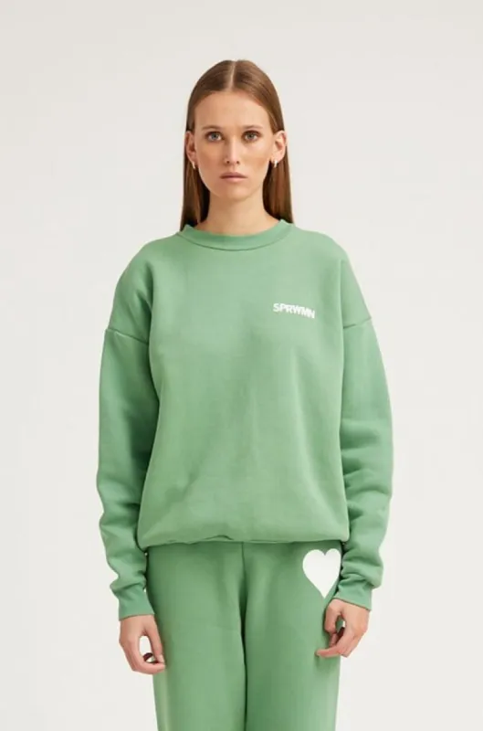 Evergreen Cotton Logo Sweatshirt made by SPRWMN