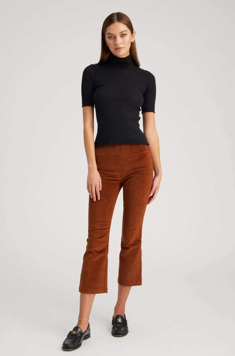 Corduroy Crop Flare Pants sold by SPRWMN product image thumbnail 3