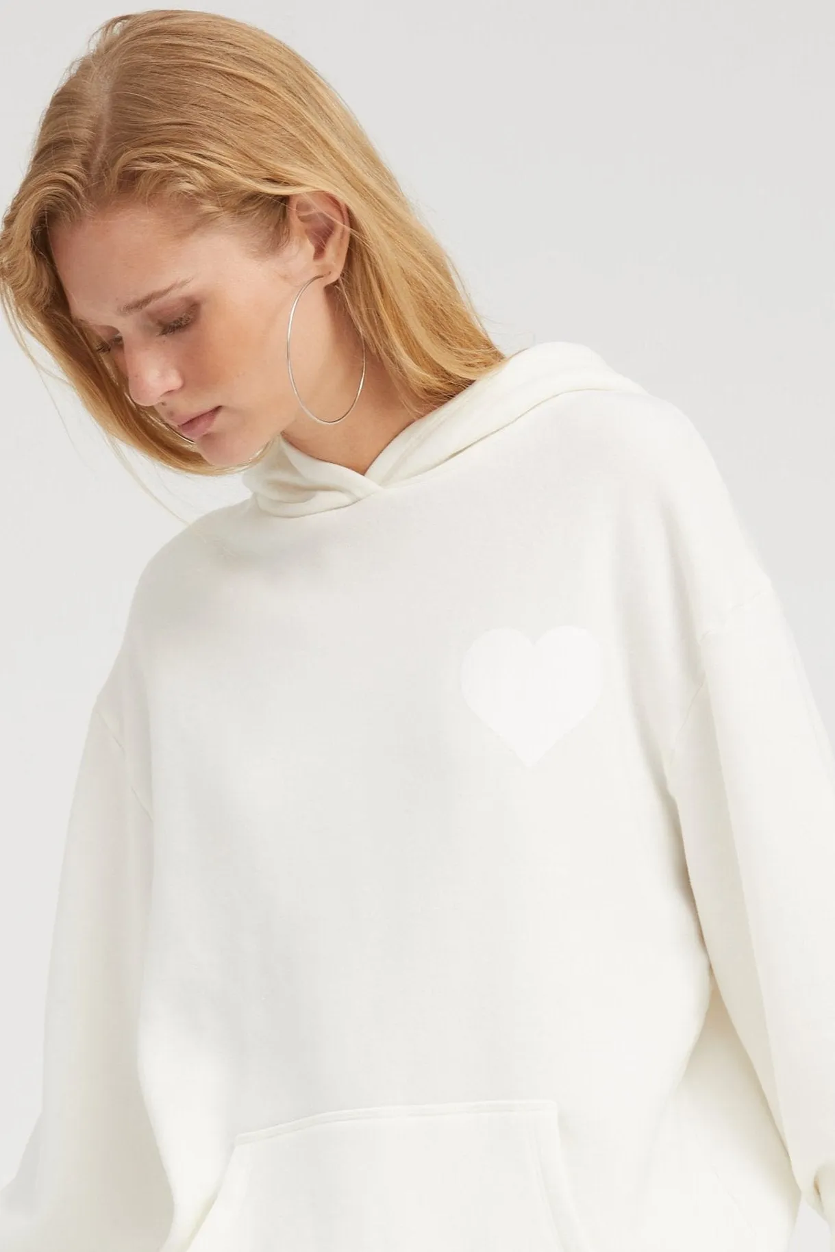 White Heart Hoodie sold by SPRWMN product image thumbnail 5
