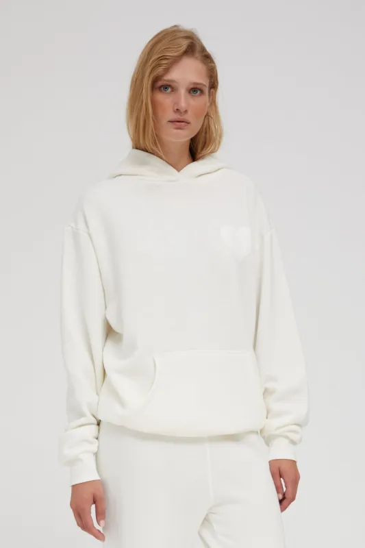 White Heart Hoodie sold by SPRWMN
