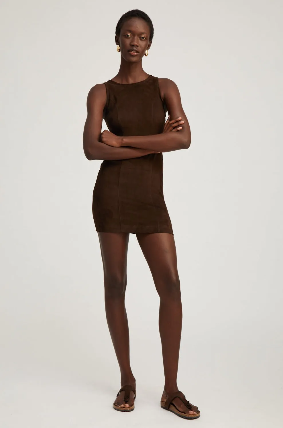 Americano Suede Audrey Mini Dress sold by SPRWMN product image thumbnail 2