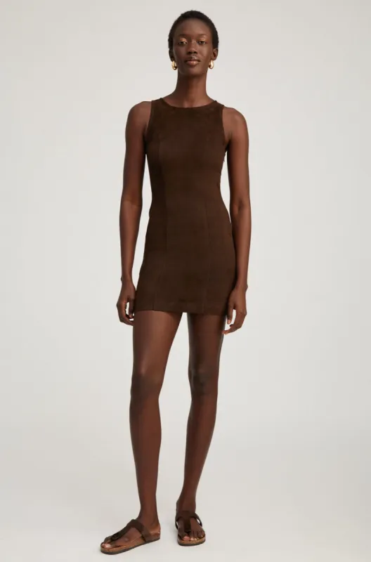Americano Suede Audrey Mini Dress made by SPRWMN