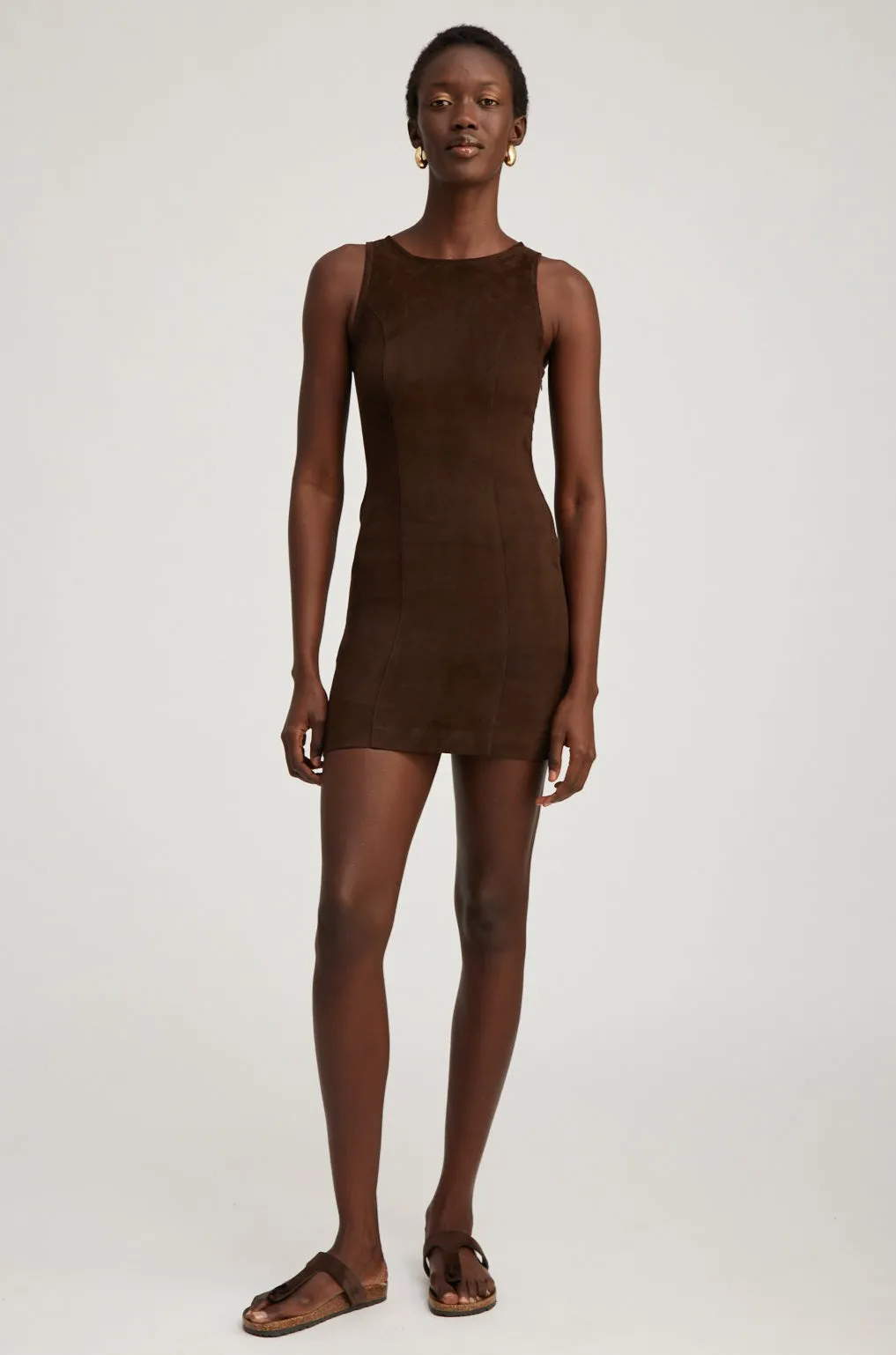 Americano Suede Audrey Mini Dress sold by SPRWMN