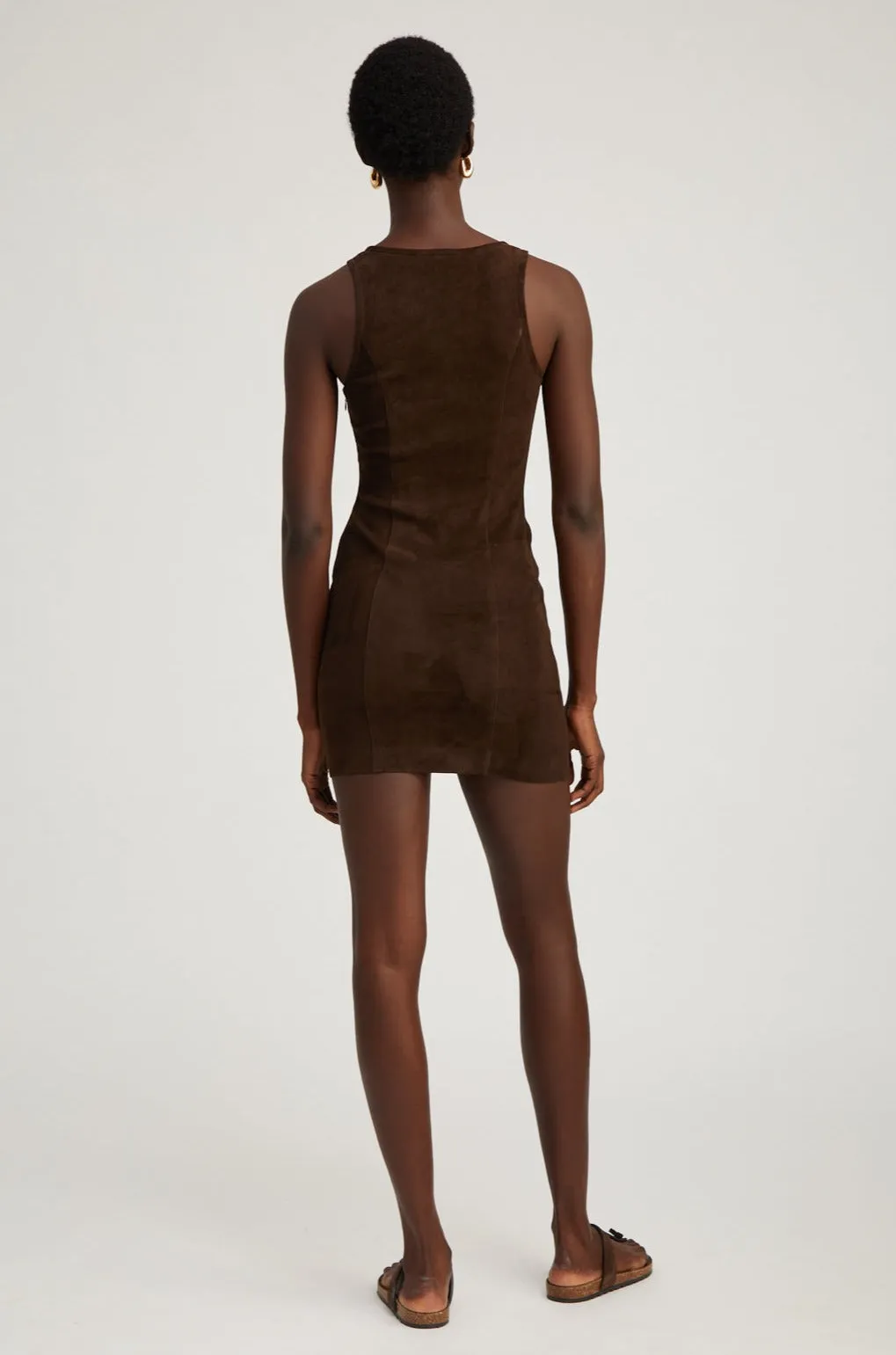 Americano Suede Audrey Mini Dress sold by SPRWMN product image thumbnail 4