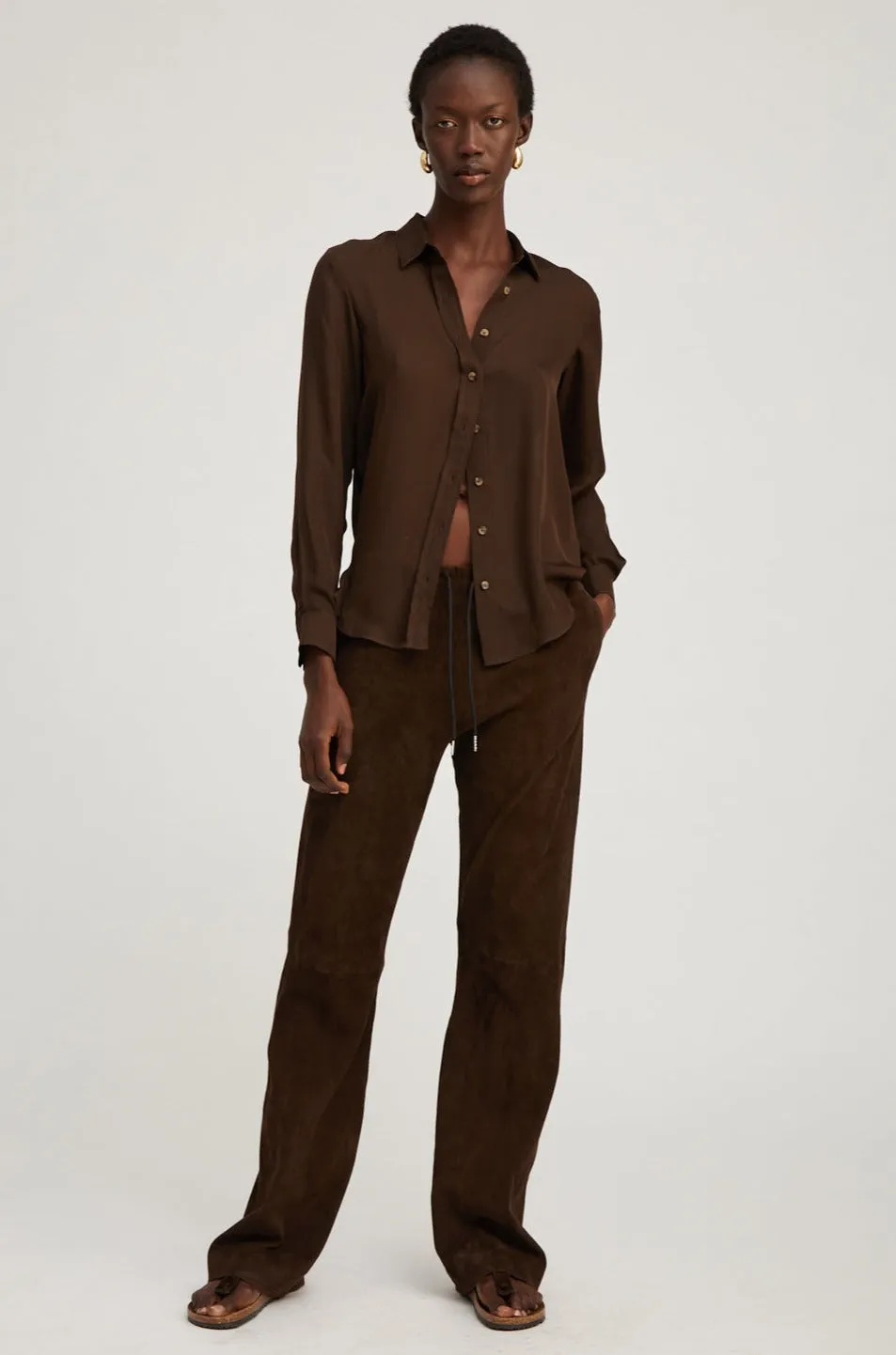 Americano Suede Straight Leg Pants sold by SPRWMN product image thumbnail 3