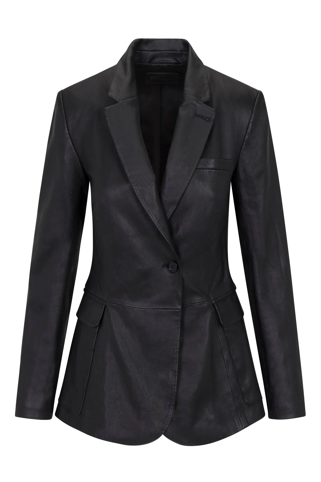 Leather Fitted Blazer sold by SPRWMN product image thumbnail 2