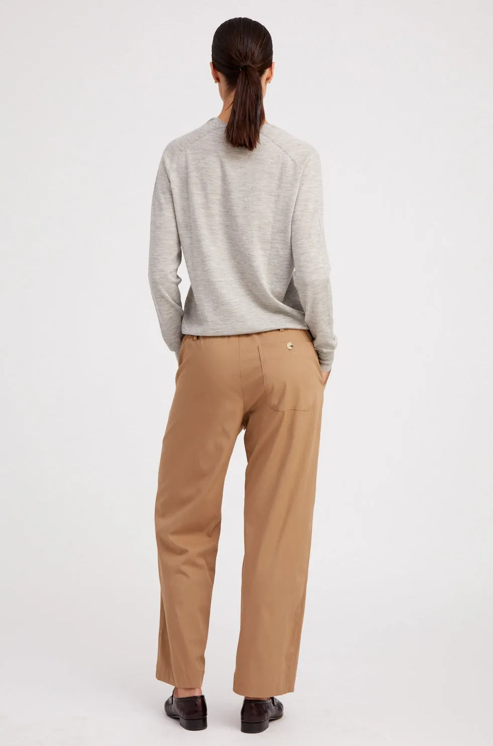 Khaki Drawstring Trousers sold by SPRWMN product image thumbnail 4