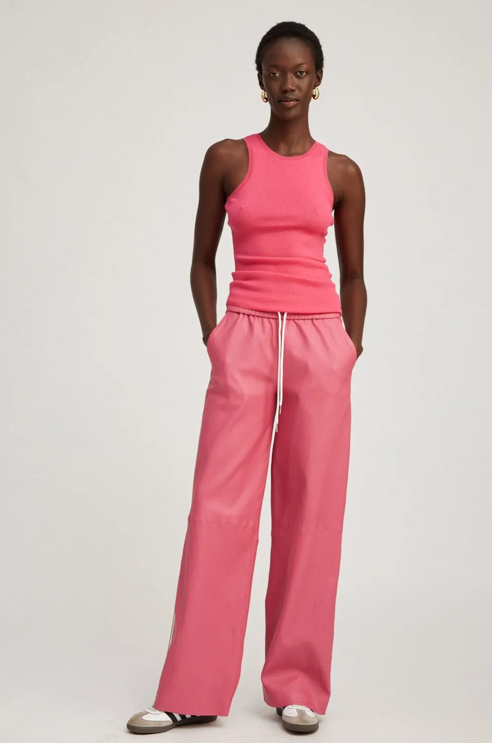 Hot Pink Leather Athletic Pants sold by SPRWMN product image thumbnail 4