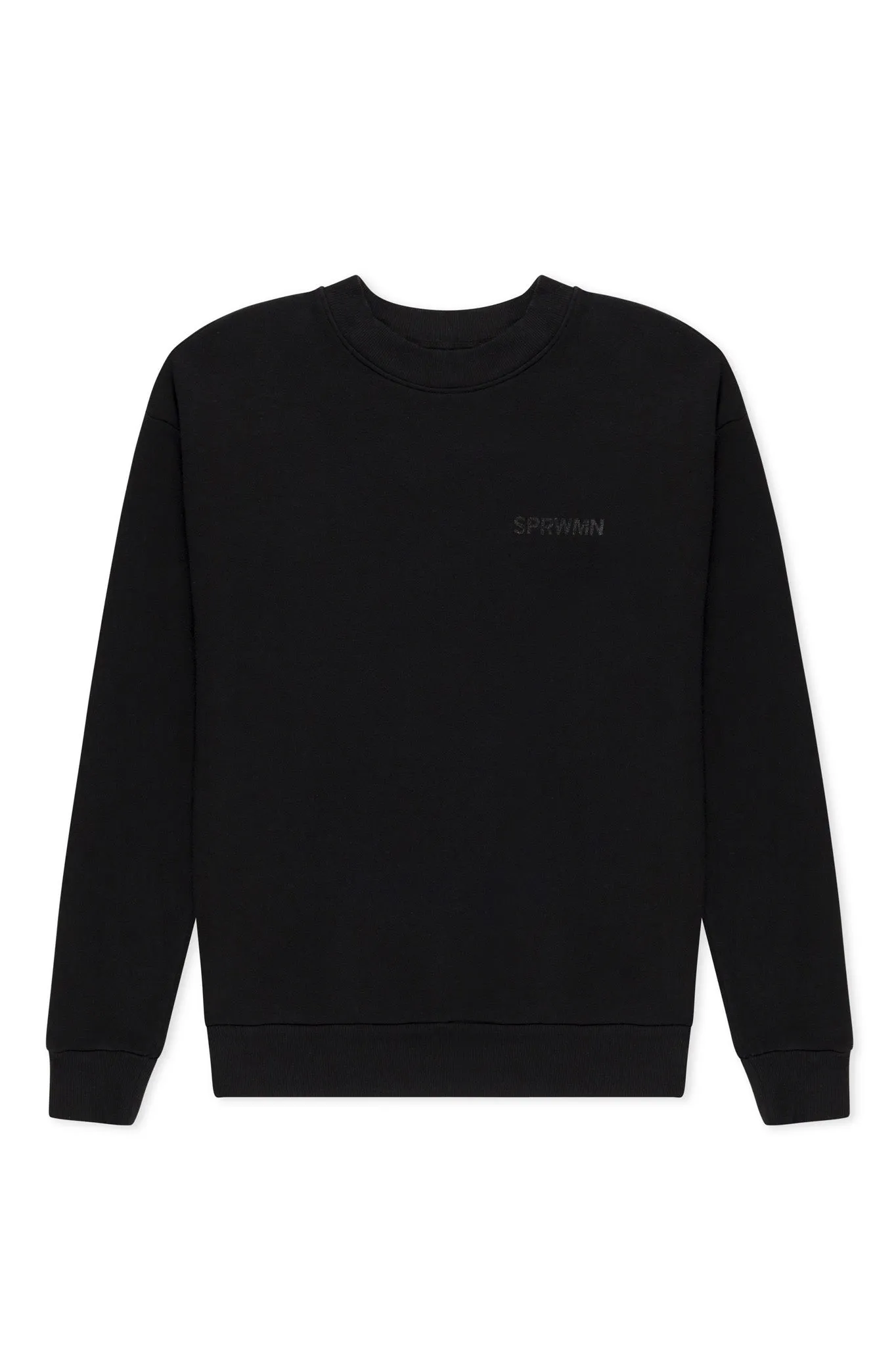 Black Glossy Logo Sweatshirt sold by SPRWMN product image thumbnail 2