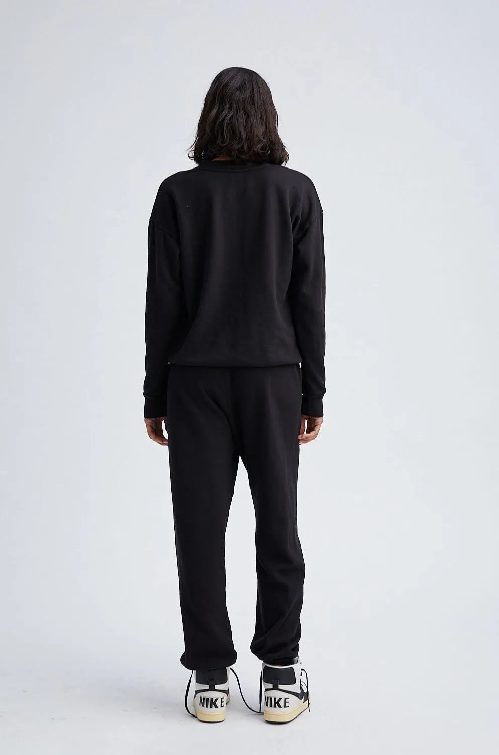 Black Glossy Logo Sweatshirt sold by SPRWMN product image thumbnail 5