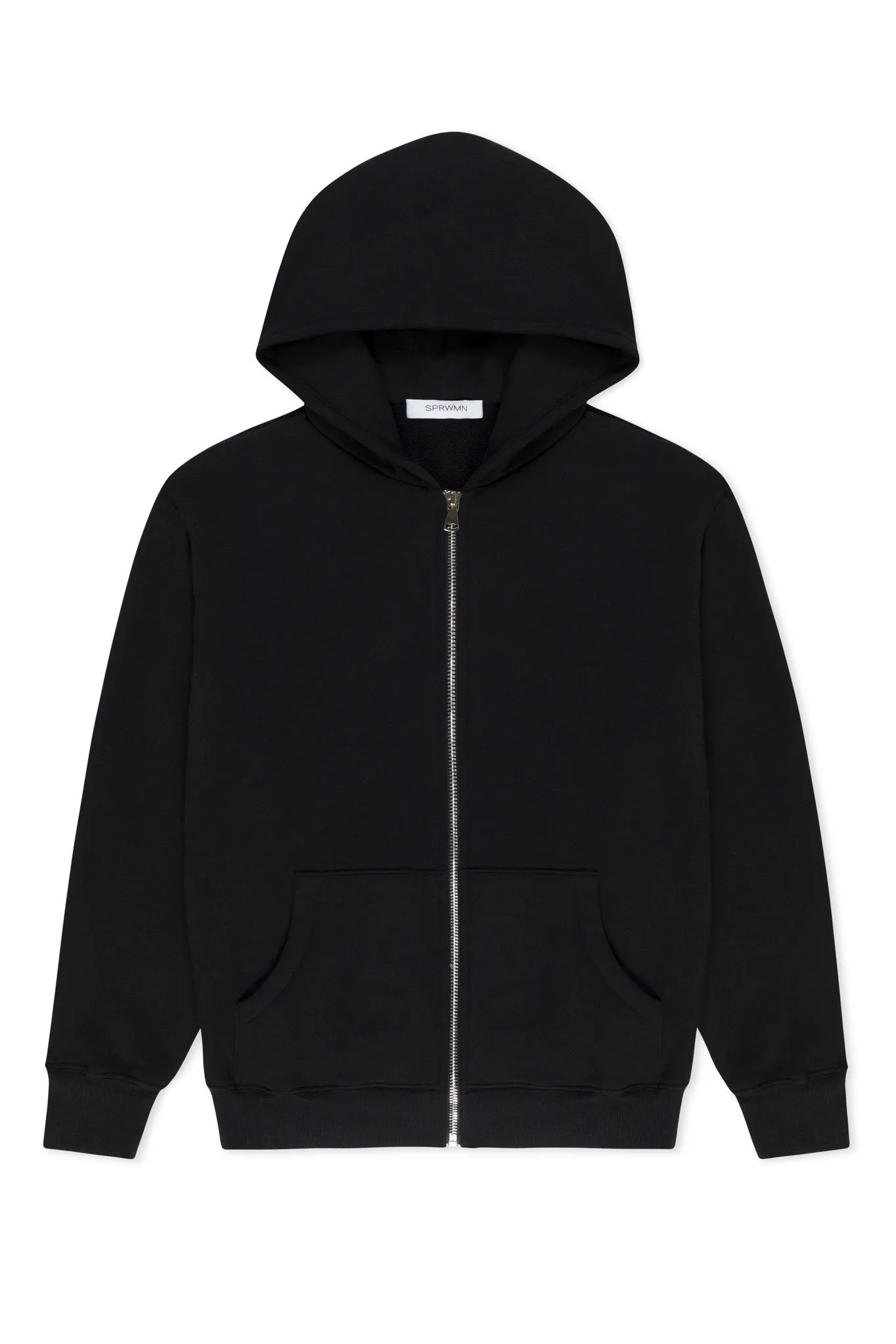 Black Zip Up Hoodie sold by SPRWMN product image thumbnail 2