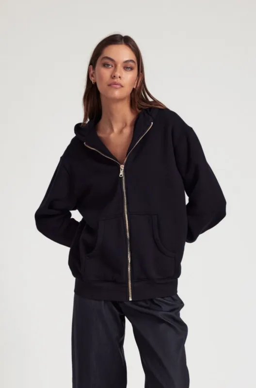 Black Zip Up Hoodie sold by SPRWMN