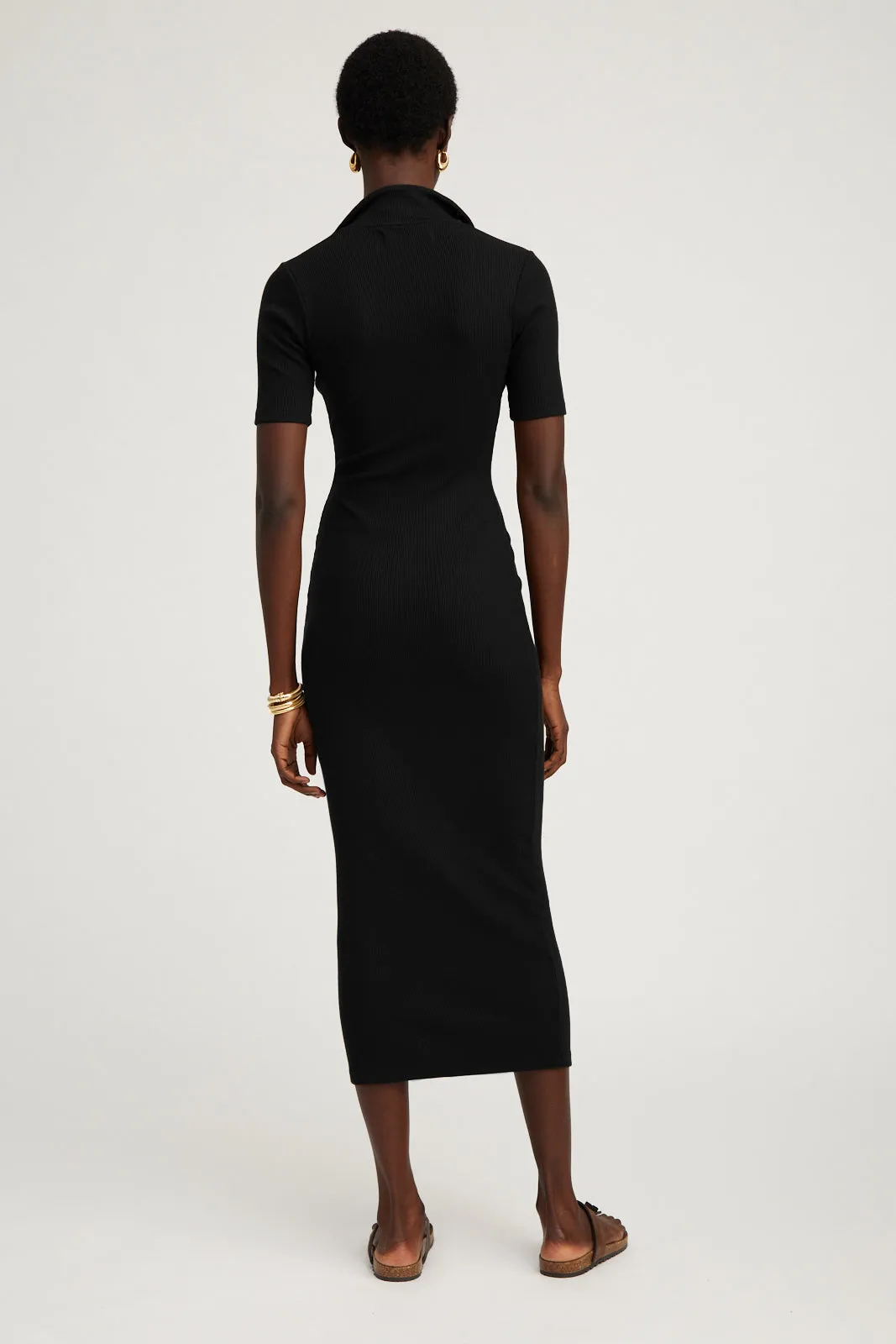 Rib Polo Maxi Dress sold by SPRWMN product image thumbnail 3