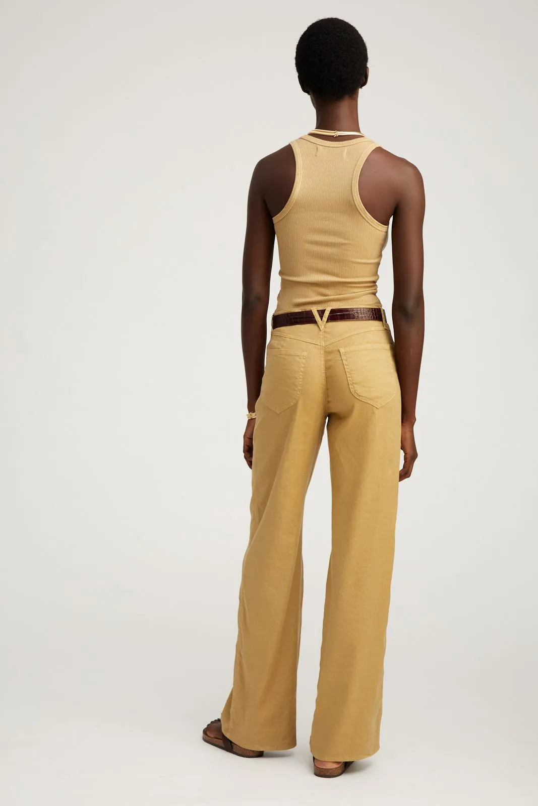 Linen 5 Pocket Wide Leg Pants sold by SPRWMN product image thumbnail 4