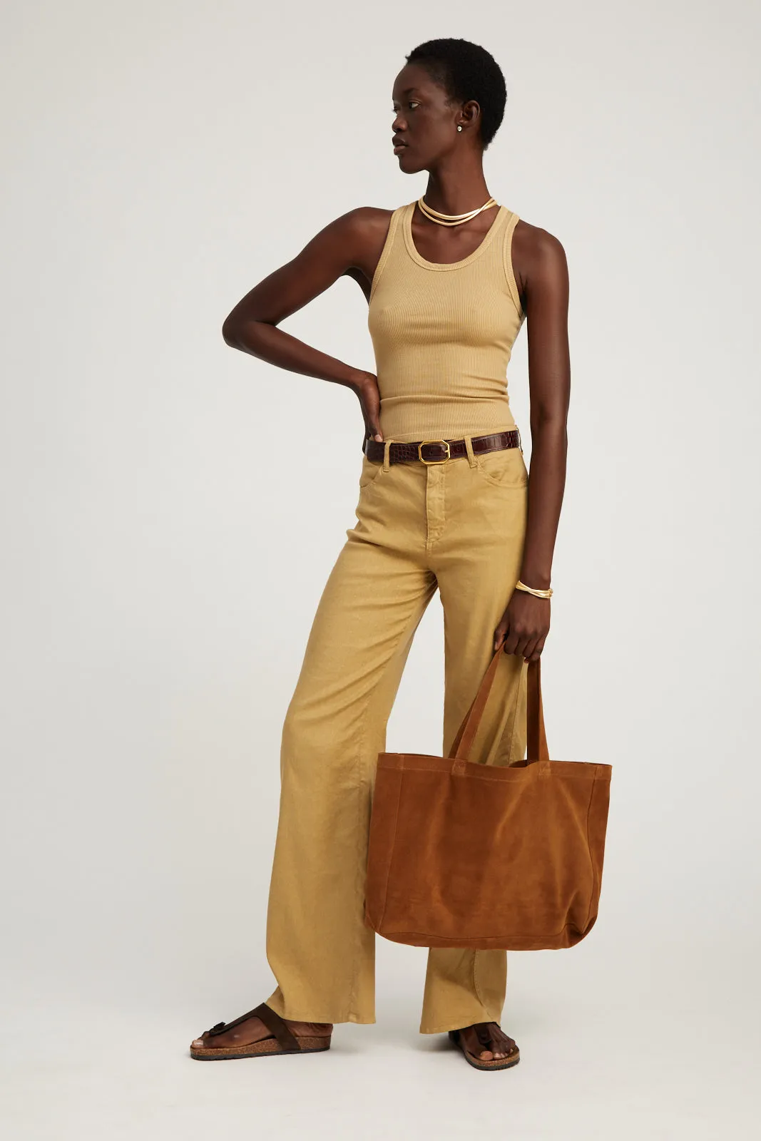 Linen 5 Pocket Wide Leg Pants sold by SPRWMN product image thumbnail 5