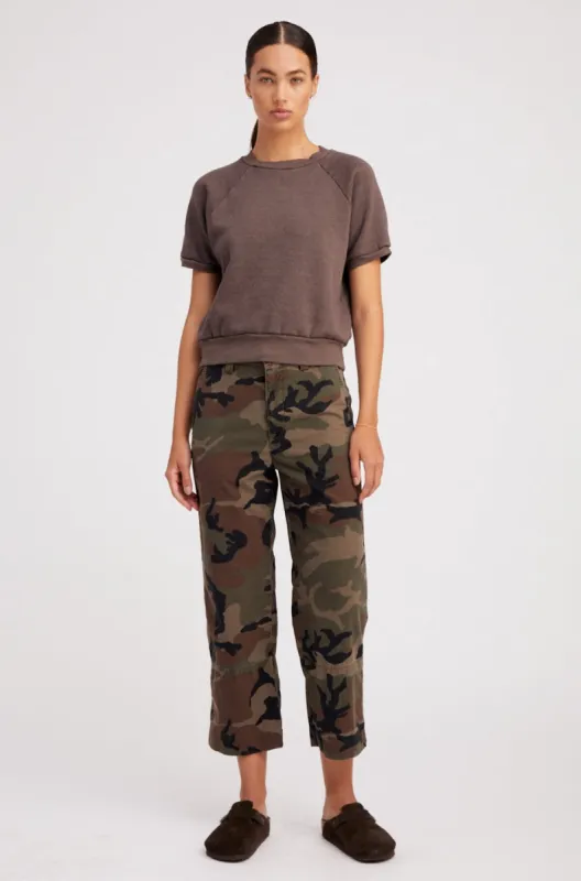 Dark Camouflage Slash Pocket Trousers sold by SPRWMN
