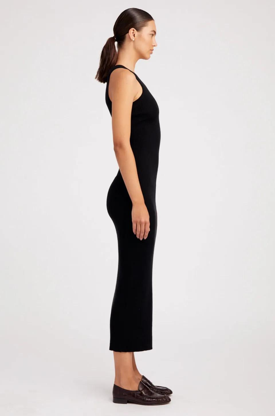 Ultra Fine Cashmere Racer Tank Dress sold by SPRWMN product image thumbnail 3