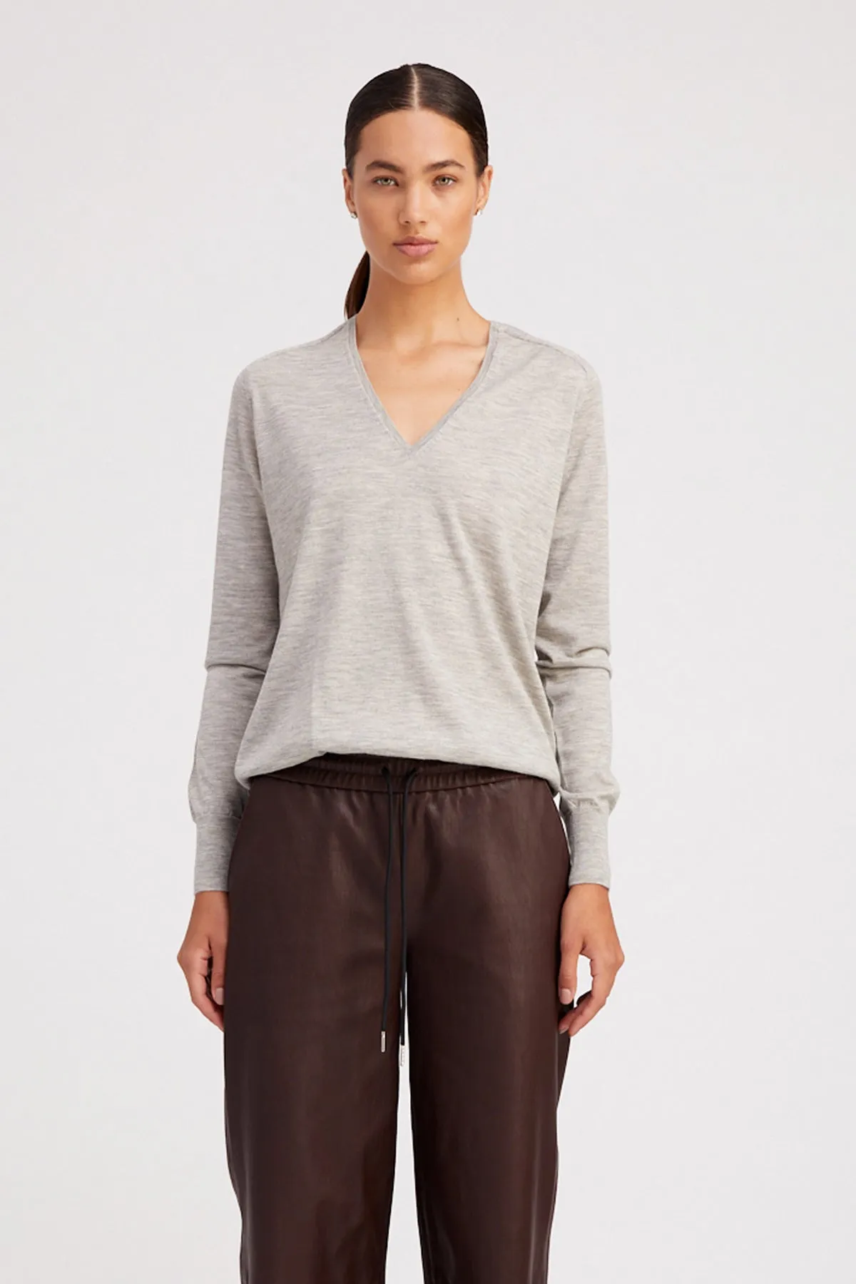 Oxford Cashmere V-Neck Sweater sold by SPRWMN