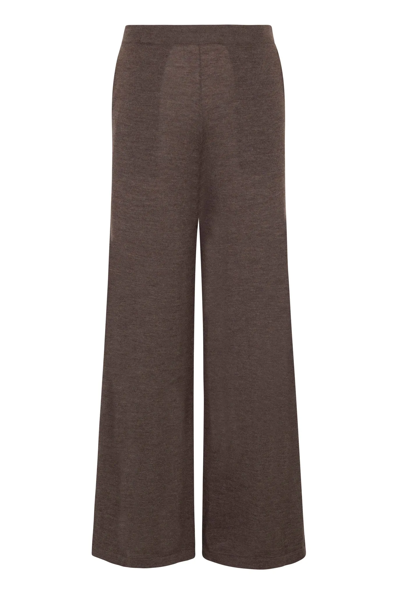 Heather Brown Ultra Fine Cashmere Wide Leg Pants sold by SPRWMN product image thumbnail 2