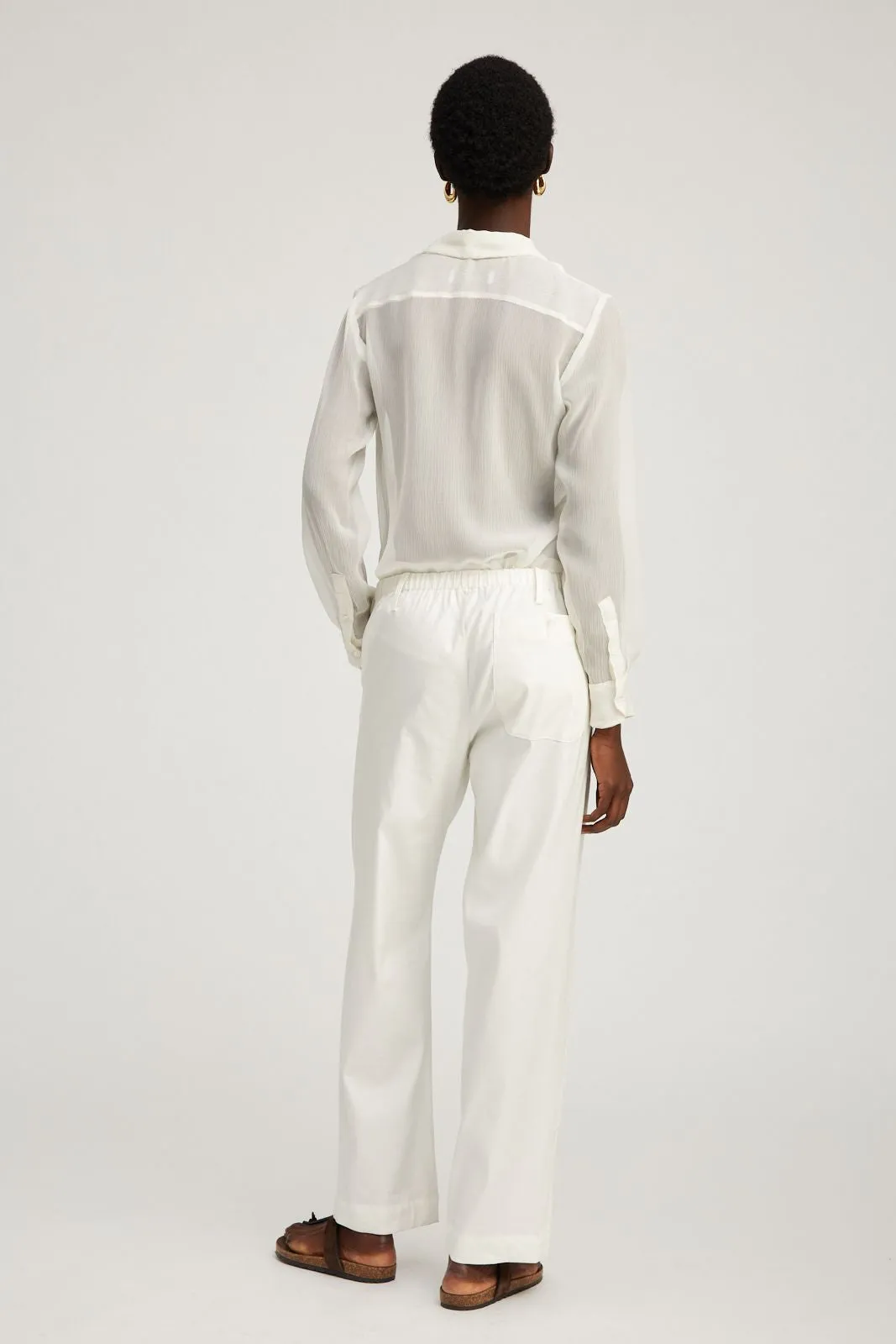 White Linen Amalfi Pants sold by SPRWMN product image thumbnail 5