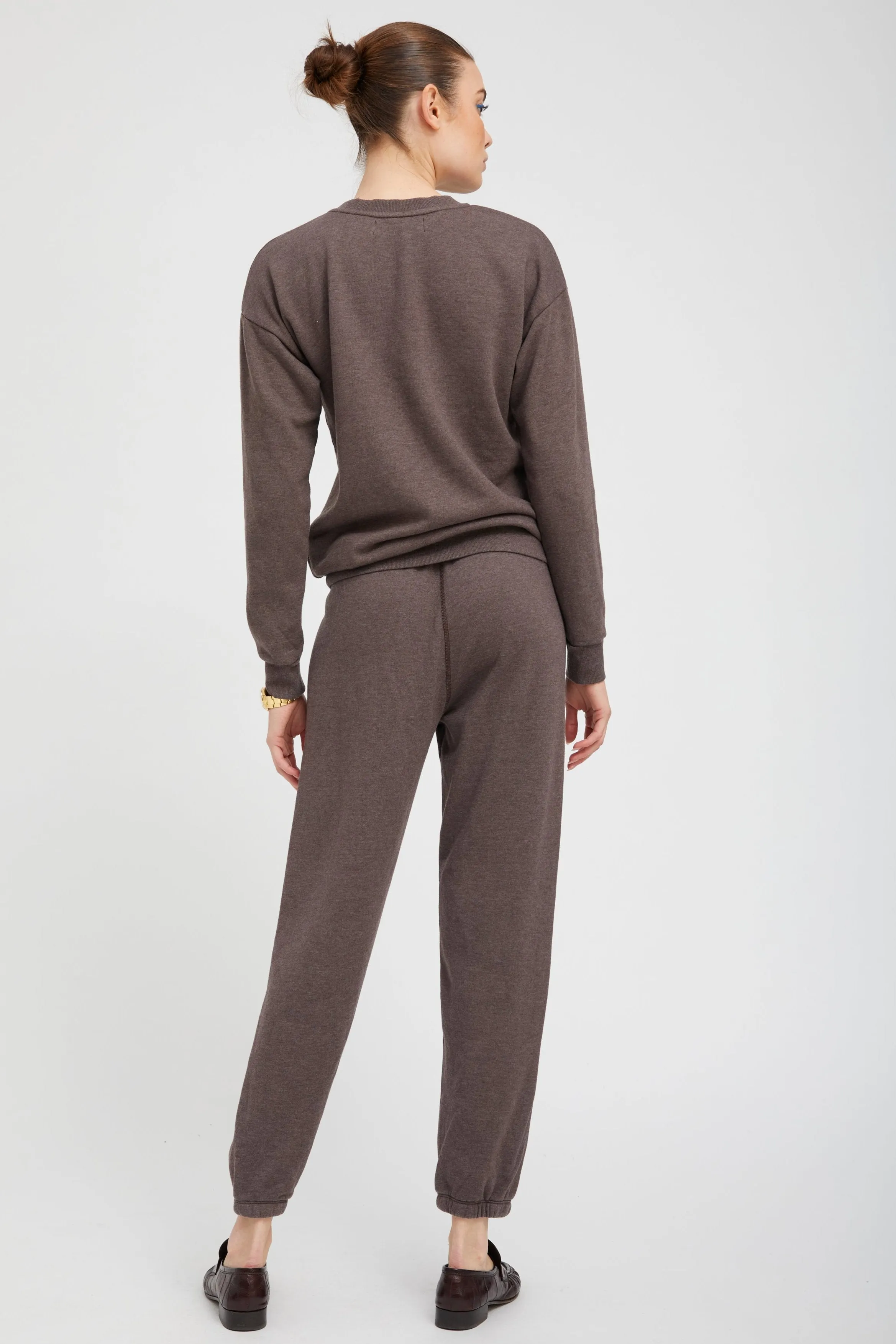 Heather Brown Heart Sweatpants sold by SPRWMN product image thumbnail 3