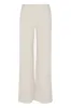 Off White Rib Wide Leg Pants sold by SPRWMN