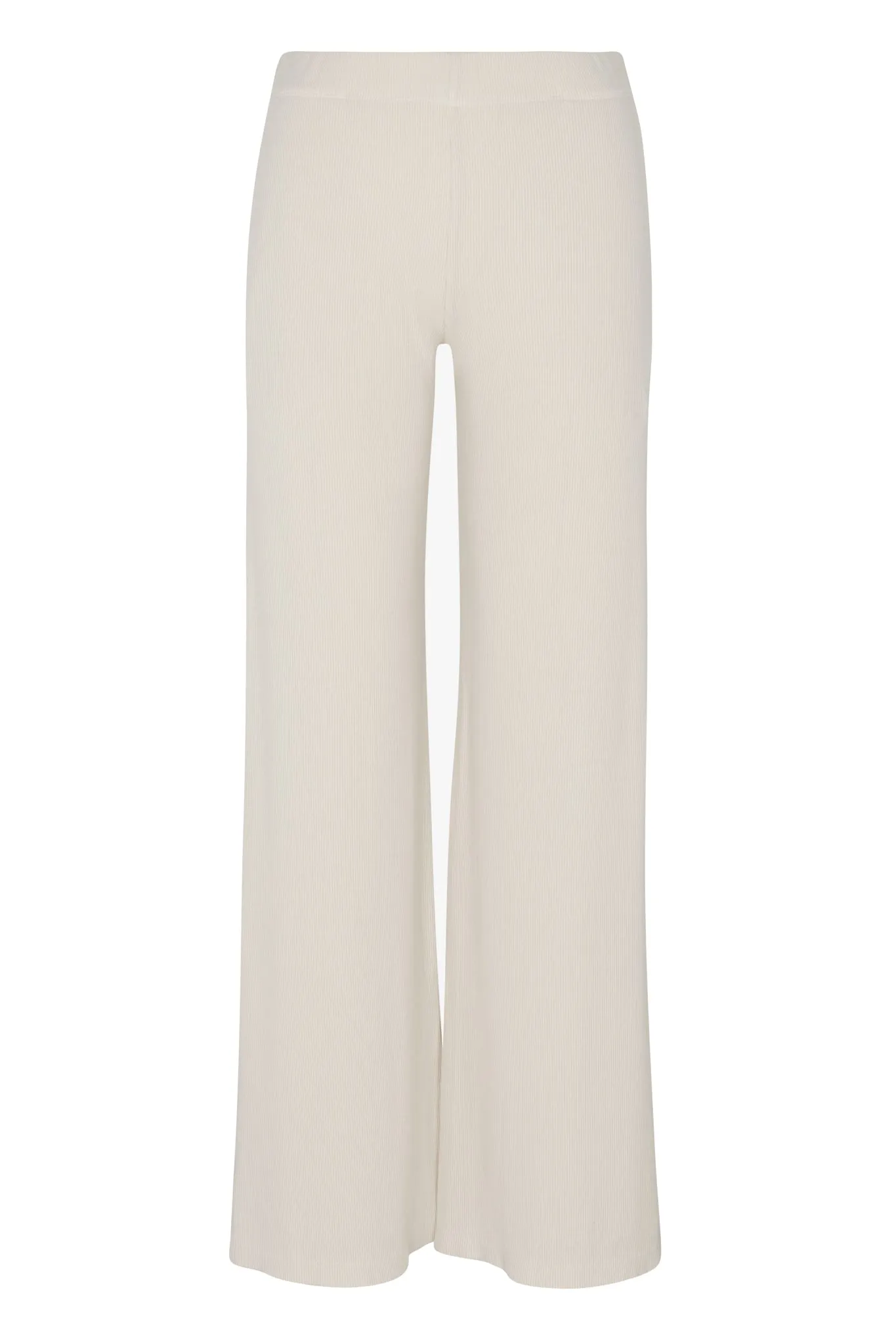 Off White Rib Wide Leg Pants sold by SPRWMN product image thumbnail 2