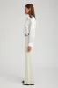 Off White Rib Wide Leg Pants sold by SPRWMN