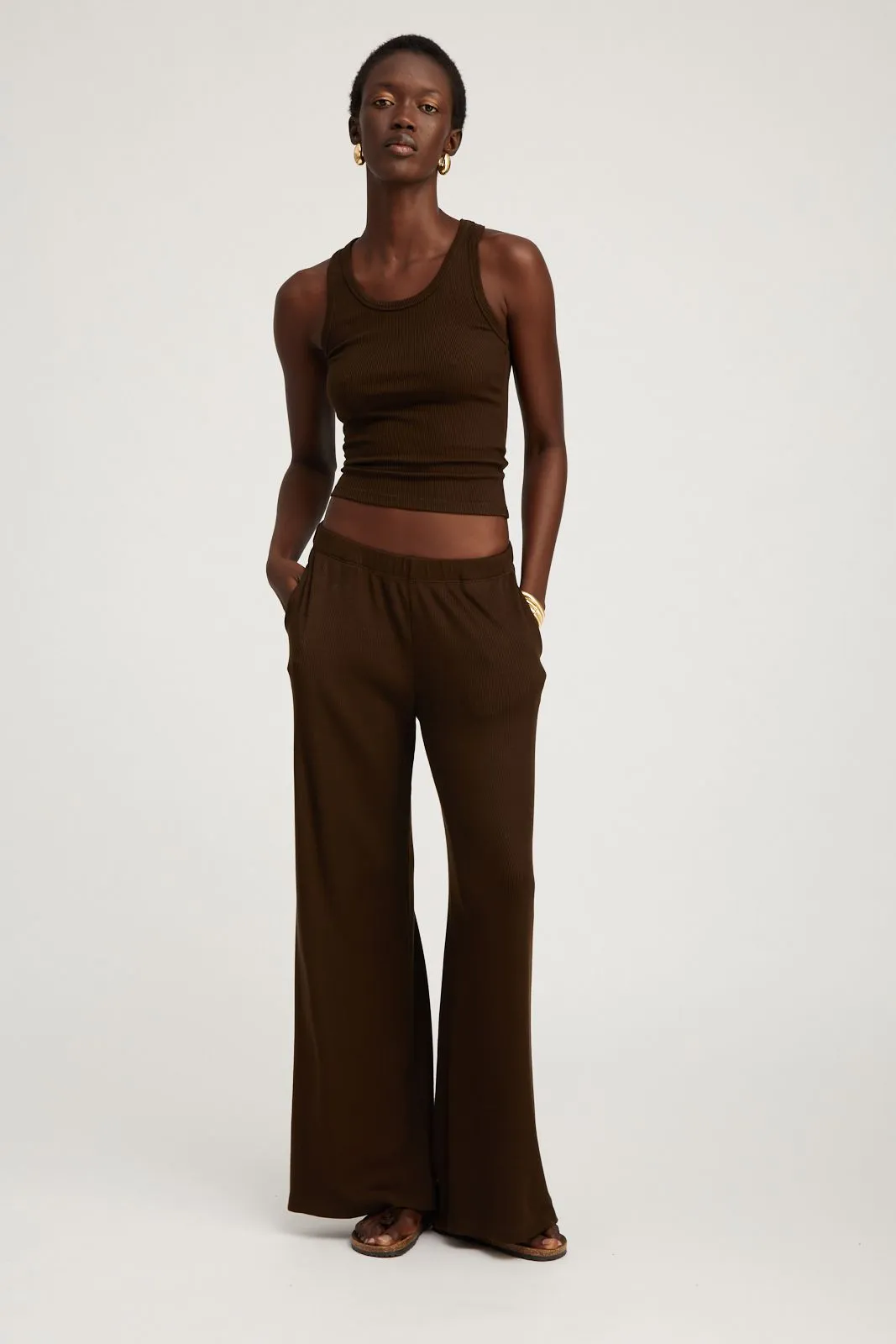 Americano Rib Wide Leg Pants sold by SPRWMN