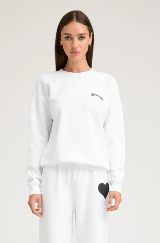 Cotton Logo Sweatshirt made by SPRWMN