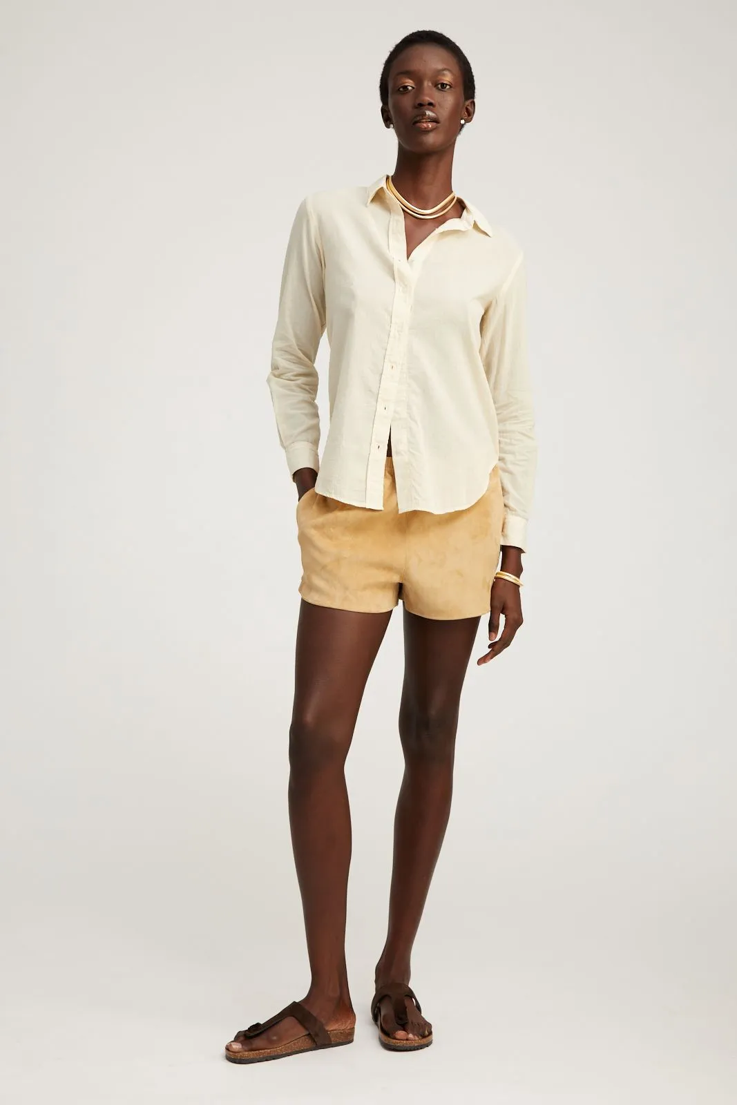 Noix Suede Slip Shorts sold by SPRWMN product image thumbnail 3